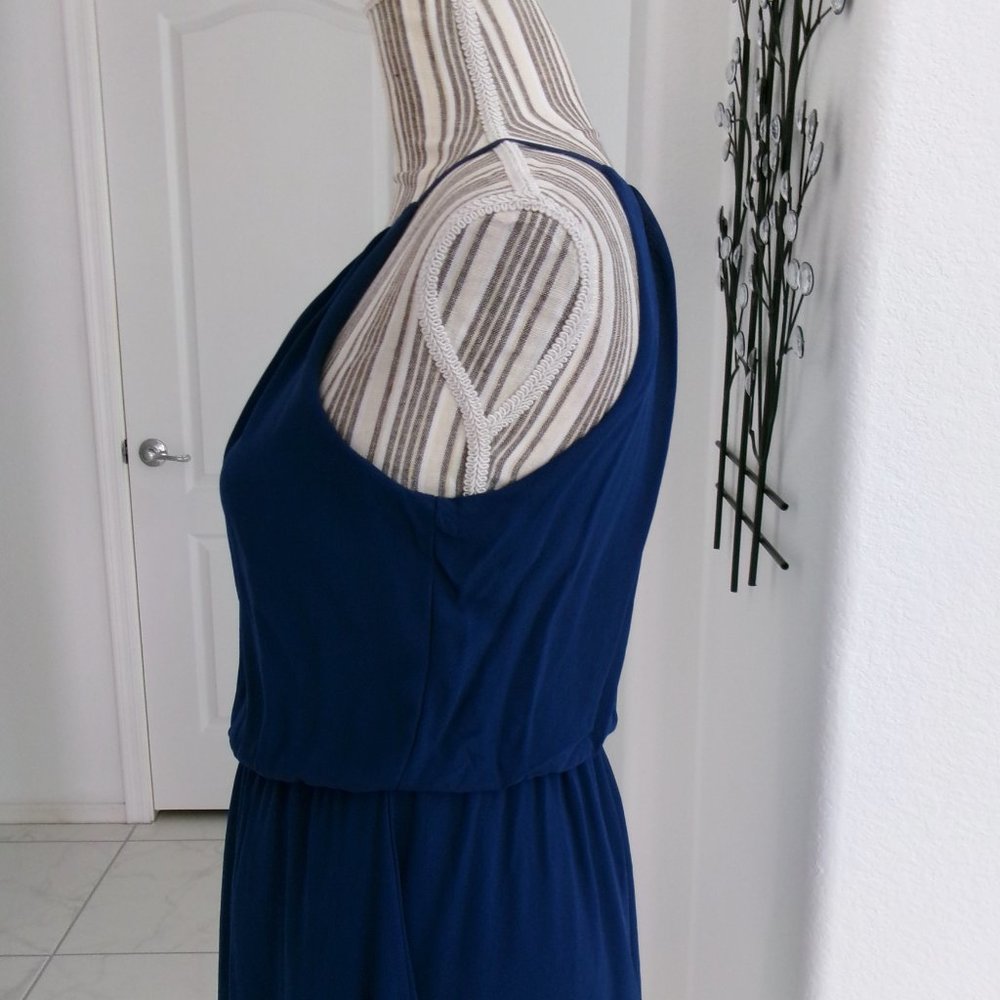 Lush Dark Blue Sleeveless Chiffon Flowy Dress Above Knee XS - Picture 10 of 14